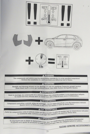 Manual - Rigid moulded mud flap set for your SUZUKI VITARA