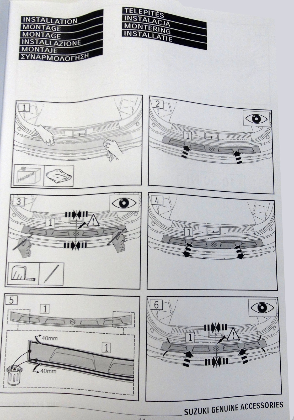 RVS Achterbumperprotector compatibel met Suzuki S-Cross II 2022- 'Ribs