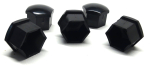Radschrauben Abdeckungen in schwarz